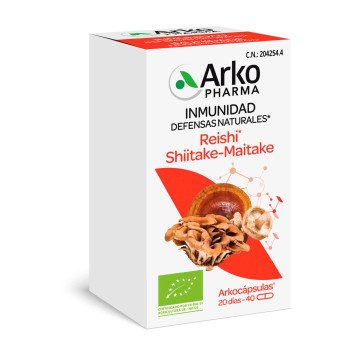 Arkopharma Reishi Shiitake Maitake Bio 40 Arkocápsulas
