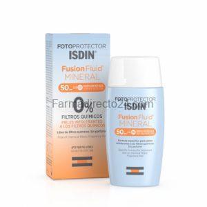 Fotoprotector Isdin Fusion Fluid Mineral SPF 50+ 50 ml