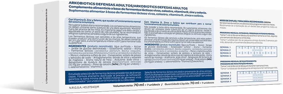 Arkopharma Arkobiotics Defensas Adultos - 7 Dosis - Imagen 2