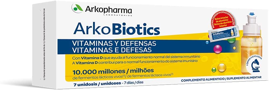 Arkopharma Arkobiotics Vitaminas Y Defensas Adultos 12 Vit. Y 7 Min. - 7 Dosis