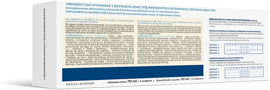 Arkopharma Arkobiotics Vitaminas Y Defensas Adultos 12 Vit. Y 7 Min. - 7 Dosis - Imagen 2