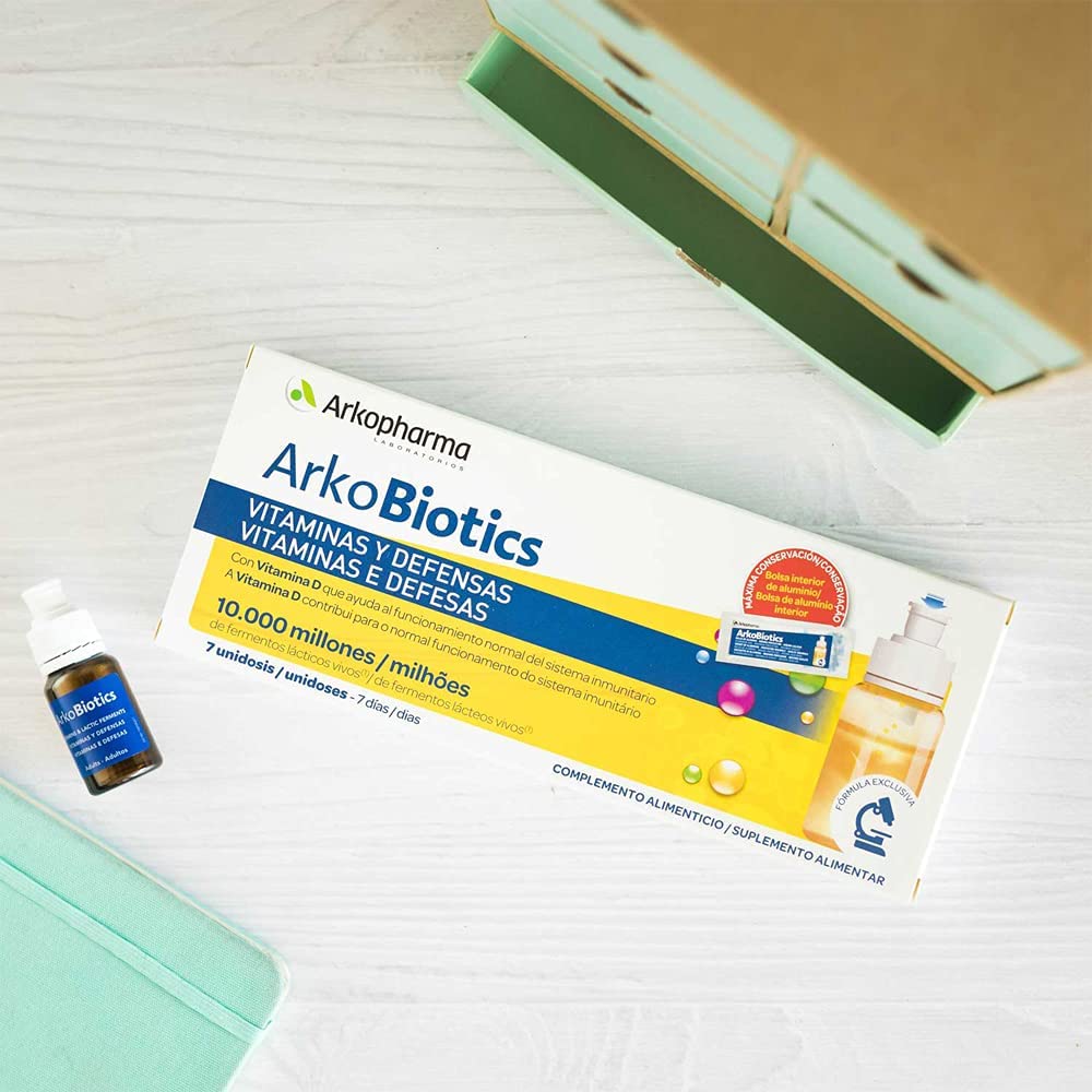 Arkopharma Arkobiotics Vitaminas Y Defensas Adultos 12 Vit. Y 7 Min. - 7 Dosis - Imagen 3