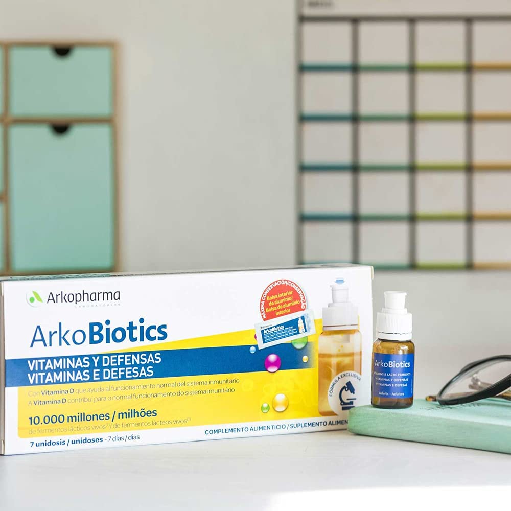 Arkopharma Arkobiotics Vitaminas Y Defensas Adultos 12 Vit. Y 7 Min. - 7 Dosis - Imagen 4