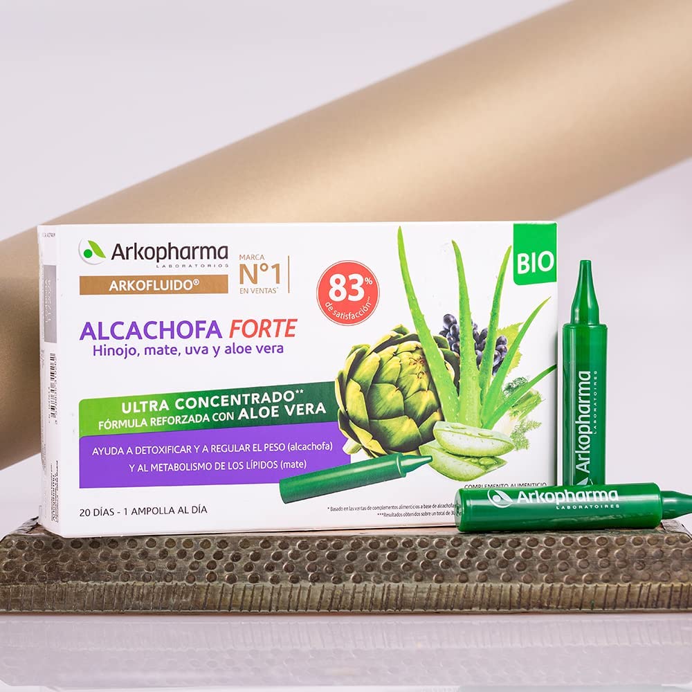 Arkopharma Arkofluido Alcachofa Forte Bio Con Aloe - 20 Unidosis - Imagen 4