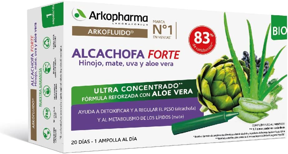 Arkopharma Arkofluido Alcachofa Forte Bio Con Aloe - 20 Unidosis