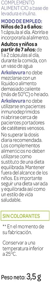 Arkopharma Arko-levura Saccharomyces Boulardii - 10 Cápsulas 250 Mg - Imagen 2