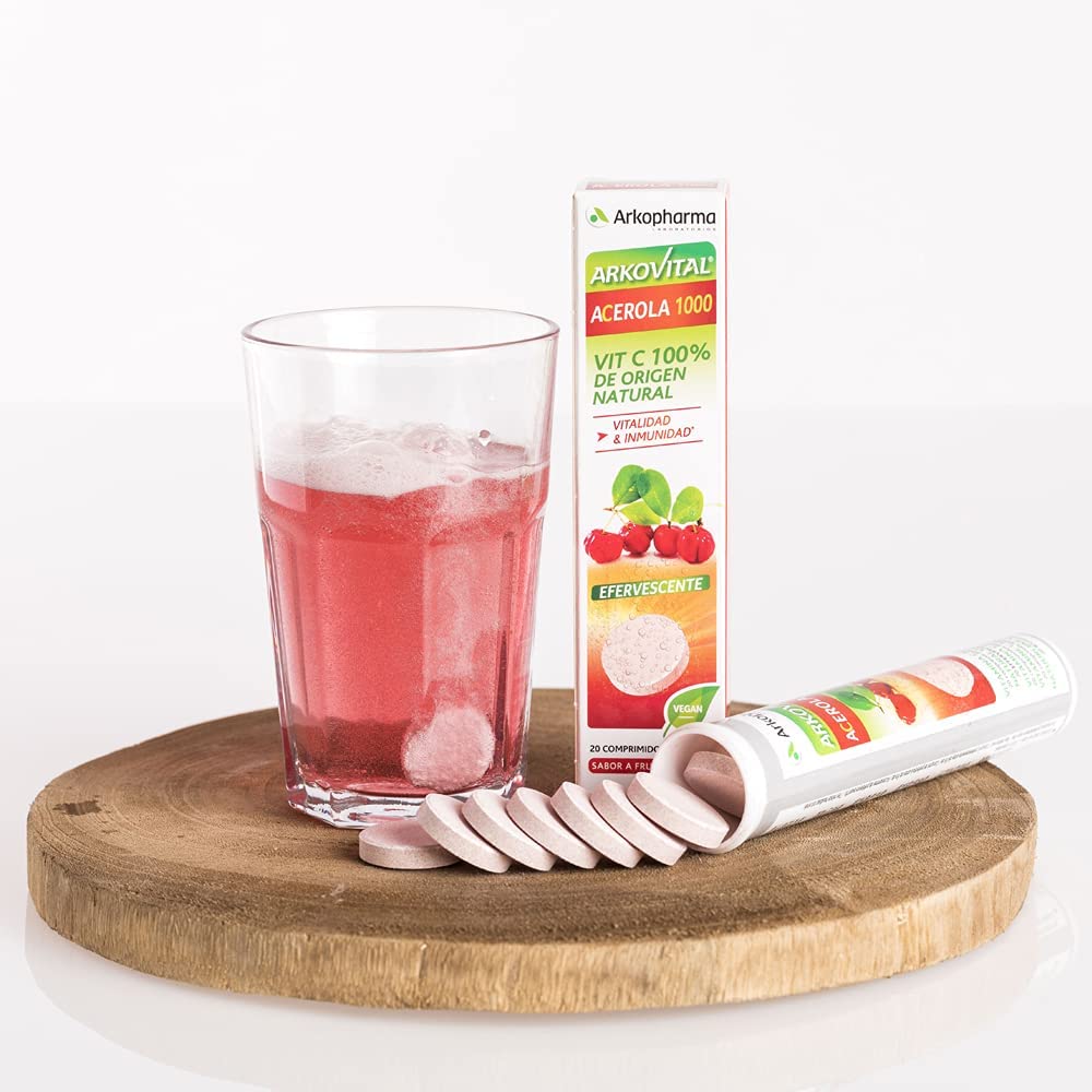 Arkopharma Arkovital Acerola 1000 Vit C - 20 Comprimidos Efervescentes - Imagen 3