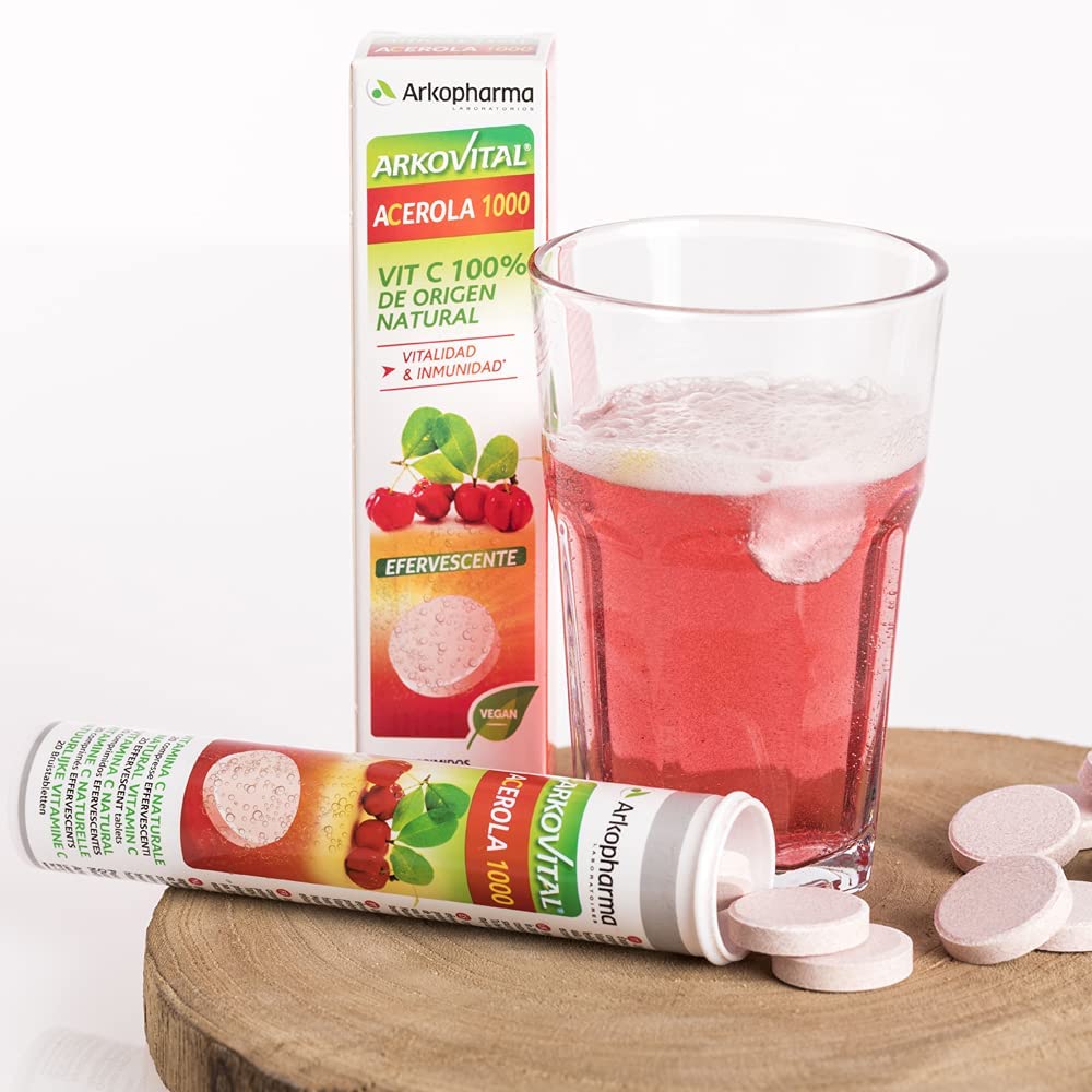 Arkopharma Arkovital Acerola 1000 Vit C - 20 Comprimidos Efervescentes - Imagen 4