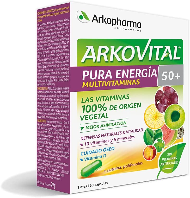 Arkopharma Arkovital Pura Energía Senior +50 - 60 Cápsulas