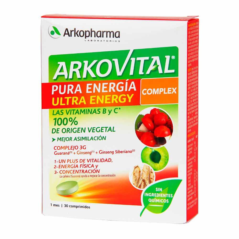 Arkopharma Arkovital Pura Energía Ultra Energy Complex - 30 Comprimidos
