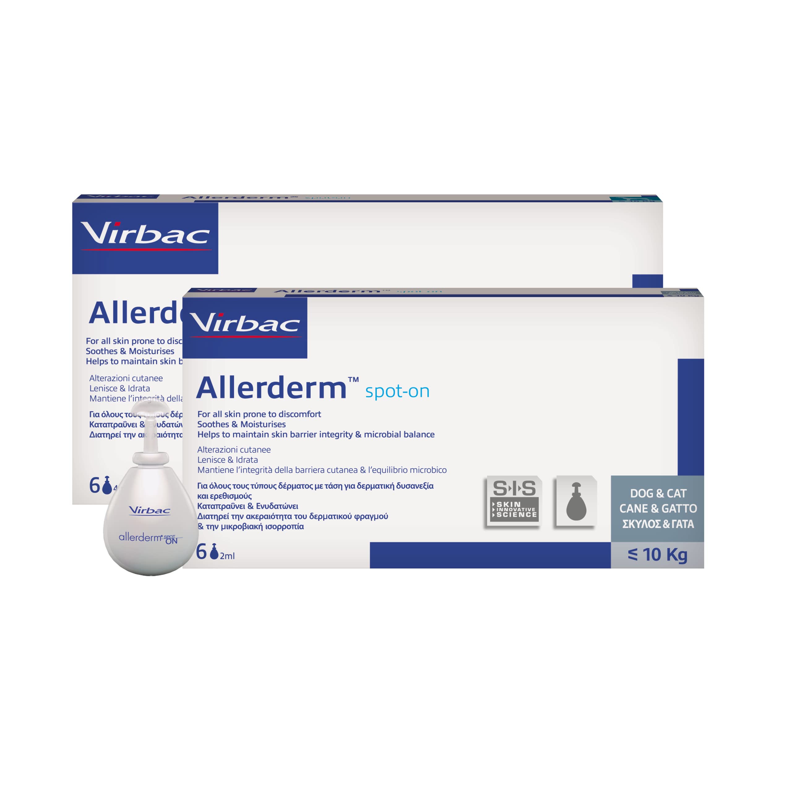 Virbac Allerderm Spot On Hasta 10kg 6pip