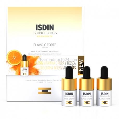 Isdinceutics Flavo-C Forte serum 3 frascos 5,3 ml