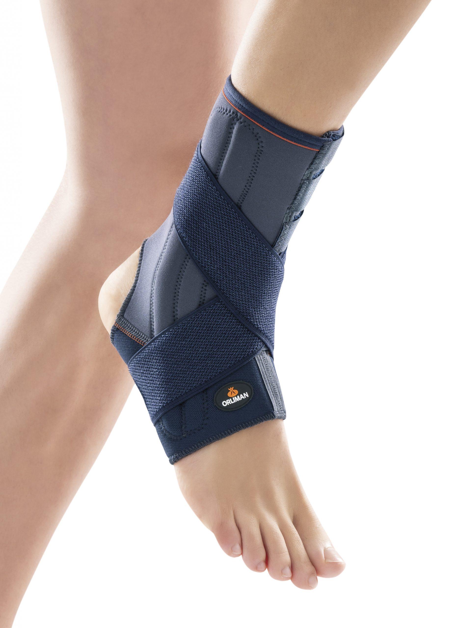 Orliman tobillera de neopreno con estabilizadores en espiral y cincha T-2 (Ref. 4406)