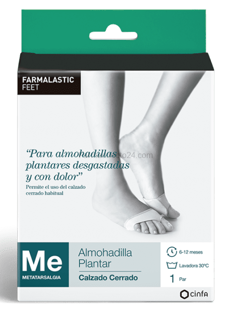 Farmalastic almohadilla plantar elástica calzado cerrado T-L