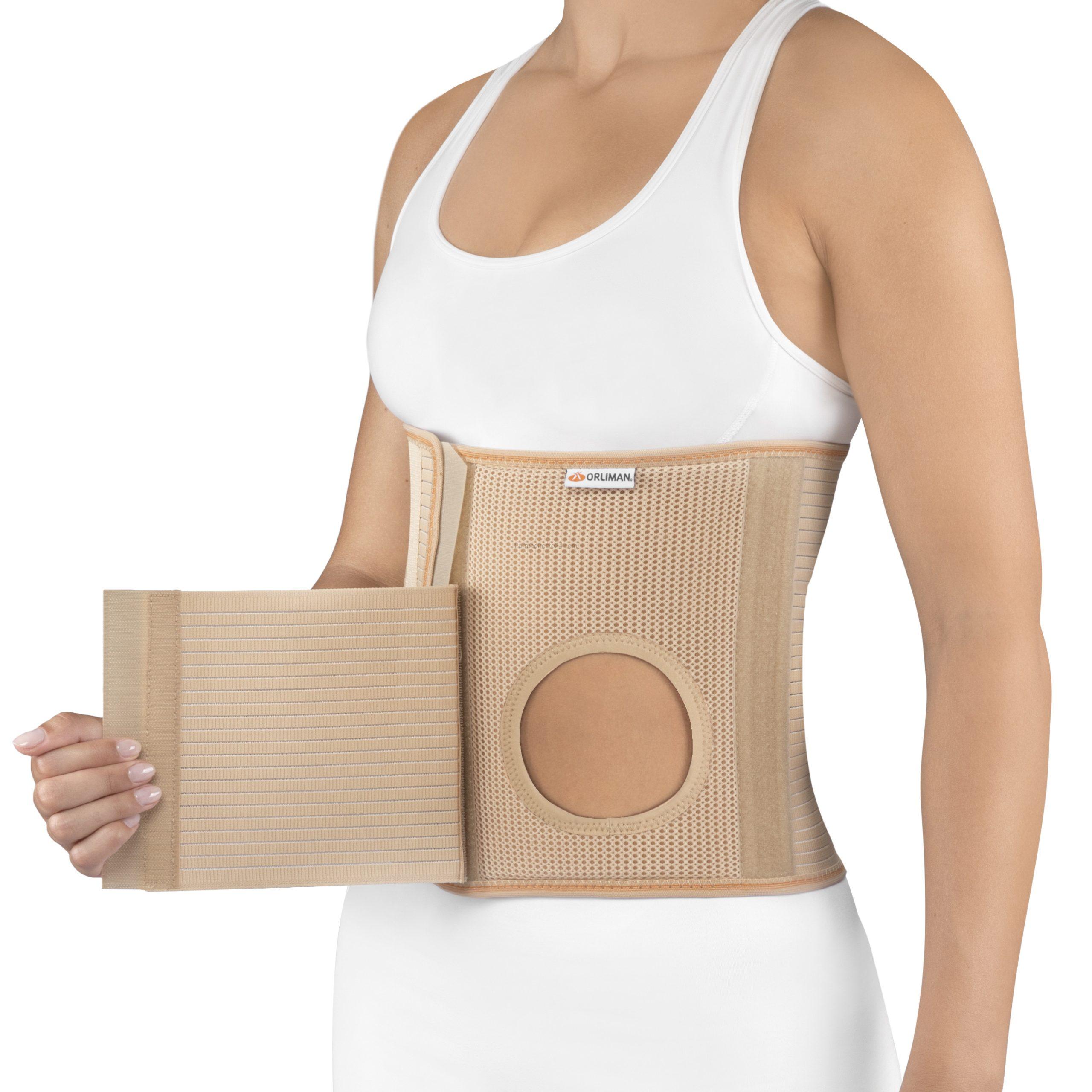 Orliman faja abdominal para ostomizados con orifico 9 cm T-6 (Ref. COL-249)