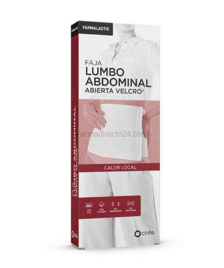 Farmalastic faja lumboabdominal abierta velcro beige T-G