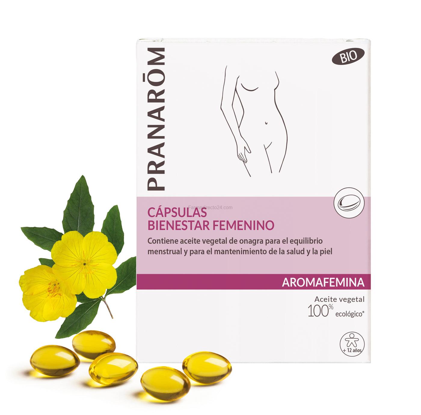 Pranarom Aromafemina Bio bienestar femenino 30 cápsulas
