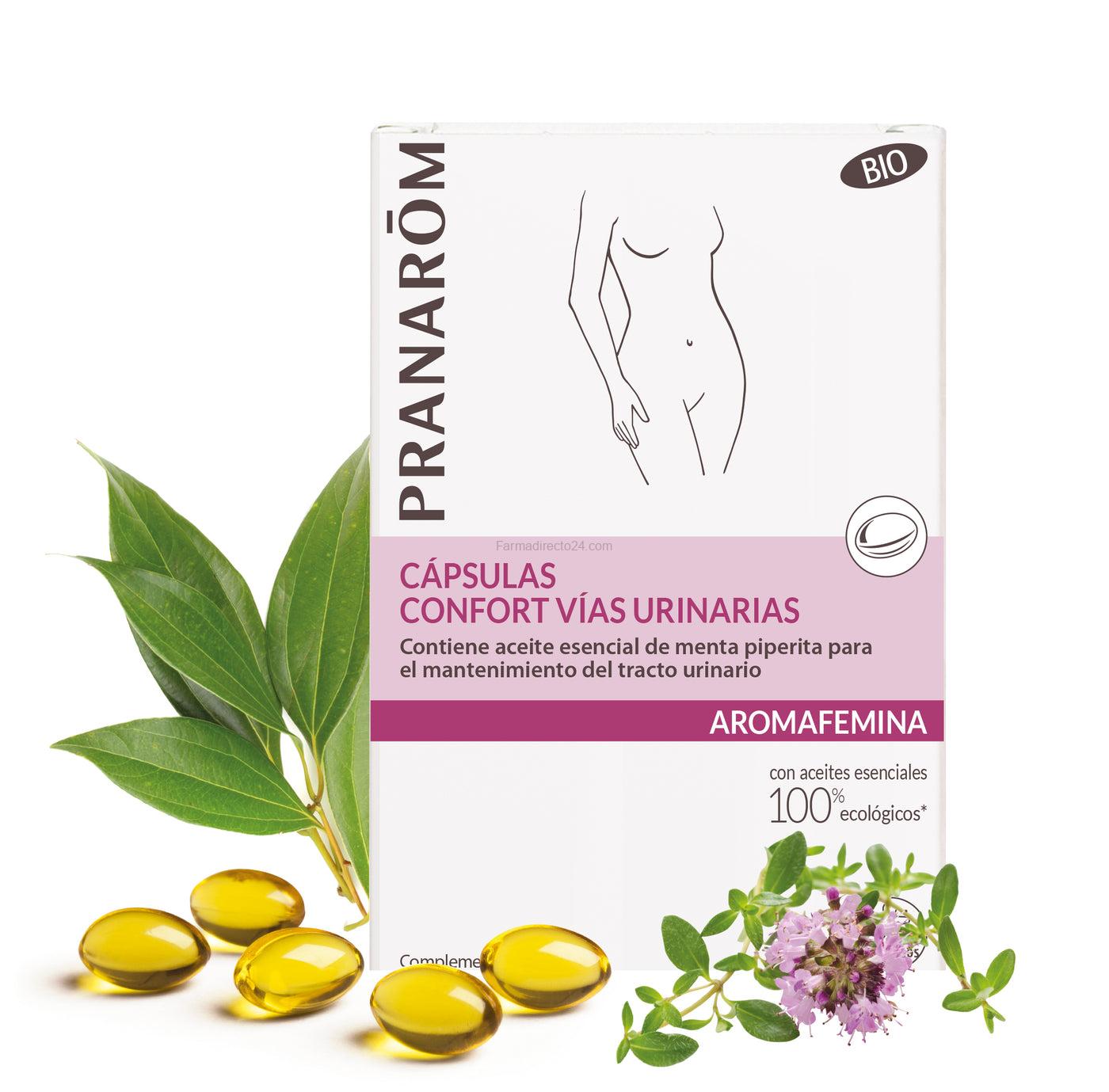 Pranarom Aromafemina Bio confort vías urinarias 30 cápsulas