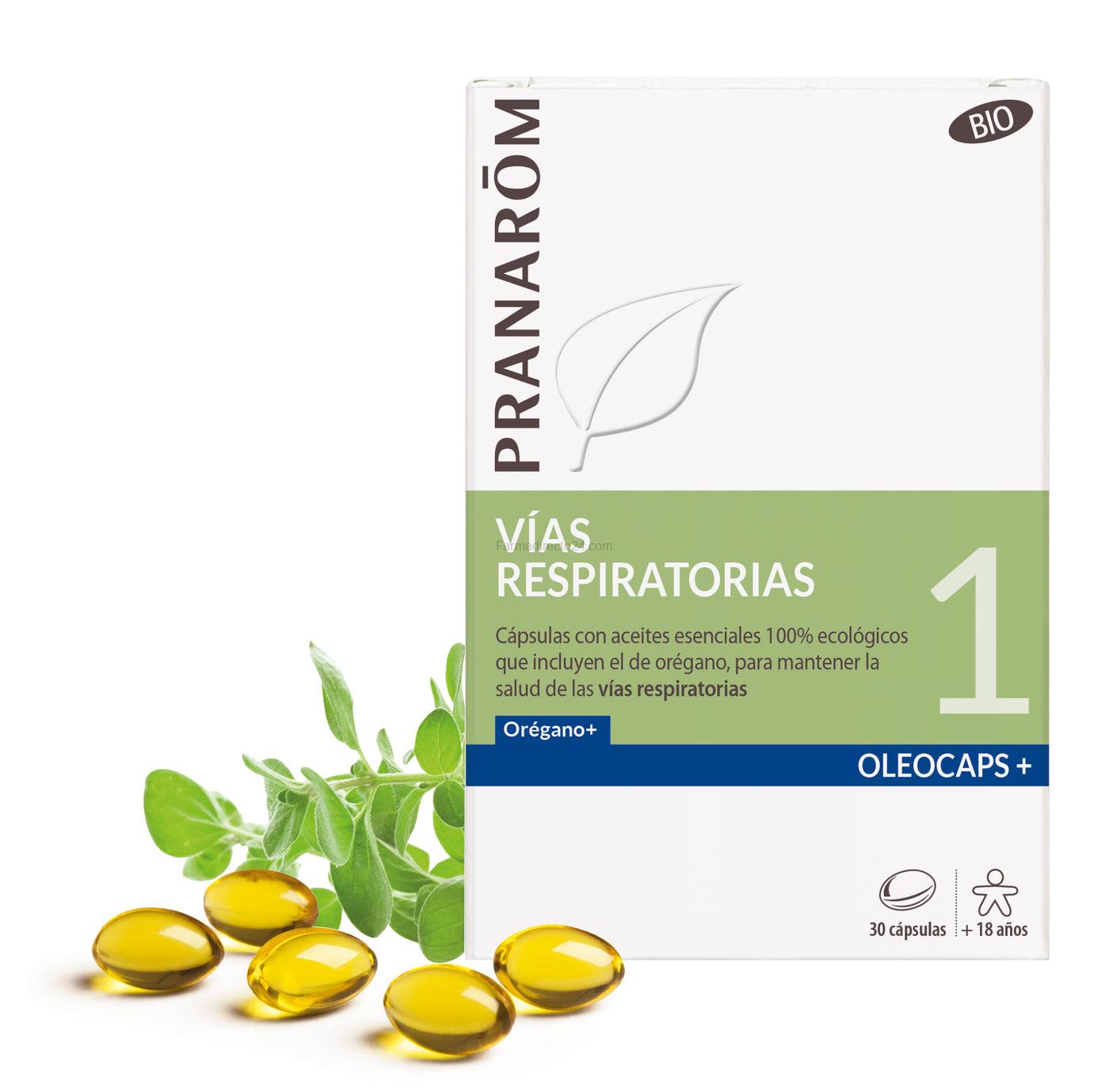 Pranarom Oleocaps 1 vías respiratorias 30 cápsulas