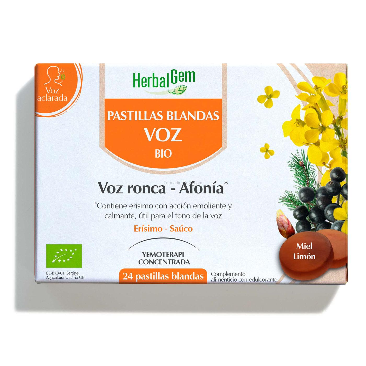 Herbalgem pastillas blandas voz 24 pastillas