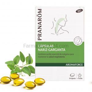 Pranarom Aromaforce nariz-garganta 30 cápsulas